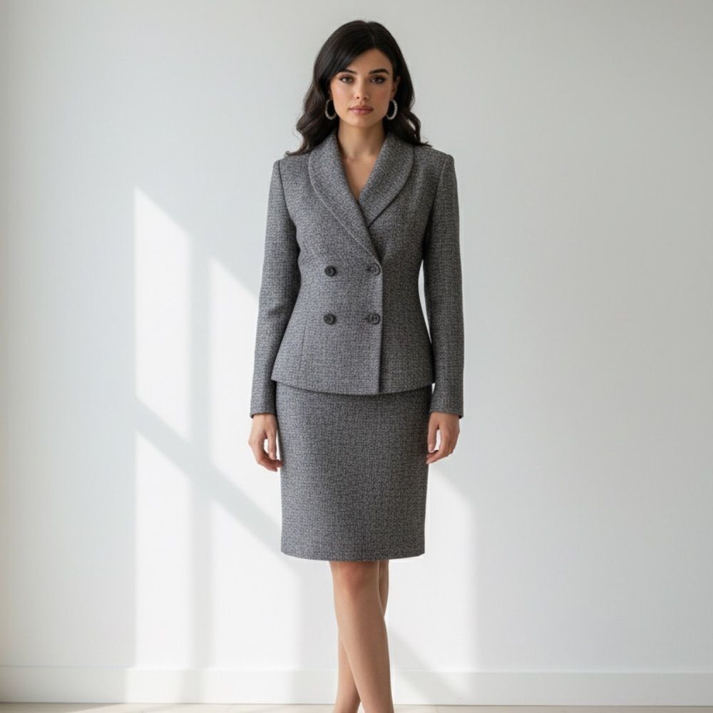 Doncaster Gray Blazer Suit Jacket with front pockets